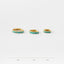 Turquoise Gemstone Hoop, Huggies Earring, Minimalist Style, A-SH052 SH053 SH054 SH055 SH056 SH057