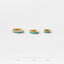 Simple Turquoise Hoop Earring, Huggies, 6, 7, 8, 9, 10, 12mm Unisex, Gold, Silver SHEMISLI SH052, SH053, SH054, SH055, SH056, SH057