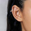 Butterfly CZ Drop Hoop Earring, Huggies, Unisex, Gold, Silver SHEMISLI SH187