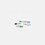 Baguette CZ Drop Hoop Earring, White, Emerald, Turquoise, Sapphire, Black, Huggies, Unisex, Gold, Silver SH071, SH072, SH125, SH313, SH314