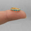 Simple Turquoise CZ Hoop Earring, Huggies, Unisex, Gold, Silver SHEMISLI SH126, SH127, SH128, SH129, SH130, SH131