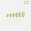 Simple Turquoise Hoop Earring, Huggies, 6, 7, 8, 9, 10, 12mm Unisex, Gold, Silver SHEMISLI SH052, SH053, SH054, SH055, SH056, SH057