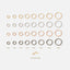 Thin Ring Hoop, Huggies Earring, Minimalist Style, A-SH284 SH292