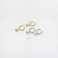 Star Hoop Earring, CZ Drop Huggies, Unisex, Gold, Silver SHEMISLI SH112