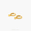 Tiny Cube Drop Hoop, Unisex, Gold, Silver SHEMISLI SH763