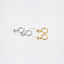 Star Hoop Earring, CZ Drop Huggies, Unisex, Gold, Silver SHEMISLI SH112