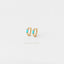 Turquoise Baguette CZ Hoop, Unisex, Gold, Silver SHEMISLI - SH212