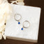 Sapphire Gemstone Drop Hoop, Huggies Earring, Minimalist Style, A-SH340