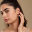 Baroque Pearl Drop Hoop Earring, Huggies, Unisex, Gold, Silver SHEMISLI - SH123