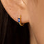 Sapphire Baguette CZ Hoop, Unisex, Gold, Silver SHEMISLI - SH353