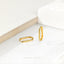 Long Oval Hoop Earring, Unisex, Gold, Silver SHEMISLI - SH209