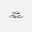 Baguette CZ Hoop, White Stone, Emerald, Turquoise, Sapphire, Black Stone, Unisex, Gold, Silver SHEMISLI - SH323, SH324, SH212, SH353, SH354