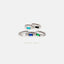 Baguette CZ Hoop, White Stone, Emerald, Turquoise, Sapphire, Black Stone, Unisex, Gold, Silver SHEMISLI - SH323, SH324, SH212, SH353, SH354