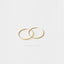 Large Thin Hoop, Huggies, Unisex, Gold, Silver SHEMISLI - SH152