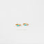 Baguette CZ Hoop, White Stone, Emerald, Turquoise, Sapphire, Black Stone, Unisex, Gold, Silver SHEMISLI - SH323, SH324, SH212, SH353, SH354