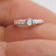 Thin Opal Bezel With CZ Hoop Earring, Huggies, Unisex, Gold, Silver SHEMISLI SH267