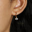 Evil Eye CZ Hoop, Unisex, Gold, Silver SHEMISLI SH090