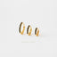 Black Stone CZ Hoop Earring, Huggies, 6, 7, 8, 9, 10, 12mm Unisex, Gold, Silver SHEMISLI SH153, SH154, SH155, SH156, SH157, SH158