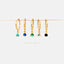 Drop Gemstone Hoop, Huggies Earring, Minimalist Style, A-SH067 SH338 SH339 SH340 SH341