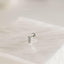 Tiny CZ Bar Threadless Flat Back Lip Labret Stud, 18,16ga, 6-10mm Unisex, Surgical Steel SHEMISLI SS590