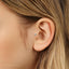 Tiny Turquoise Threadless Flat Back Tragus Stud, December Birthstone, 20,18,16ga, 5-10mm, Unisex, Surgical Steel SS513