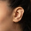Tiny Carnation Threadless Flat Back Tragus Earring, January Birth Flower20,18,16ga, 5-10mm Unisex, Surgical Steel SHEMISLI SS1047