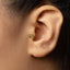Tiny Rose Threadless Flat Back Tragus Earring, June Birth Flower, 20,18,16ga, 5-10mm Unisex, Surgical Steel SHEMISLI SS1052