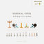 Tiny 3-Petal Opal Flower Threadless Flat Back Nose Stud, 20,18,16ga, 5-10mm, Unisex, Surgical Steel, SHEMISLI SS546