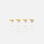 White Stone Nose Stud, L Bend, Left or Right Corkcrew, 20, 18ga, Stone Size 1.5, 2, 2.5, 3mm Unisex, G23 Titanium SS405.., SS381.., SS770..