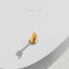 Tiny Comma Threadless Flat Back Nose Stud, 20,18,16ga, 5-10mm Unisex, Surgical Steel SHEMISLI SS718
