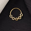 Linked Chain Septum Ring, Nose Ring, Daith Ring, Hinged Clicker Hoop, 16ga 8mm or 10mm, Unisex, Surgical Steel, SHEMISLI SH716, SH717