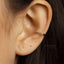 White Stones Ear Cuff, Conch Earring, Minimalist Style, A-SF028