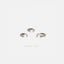 White Baguette Helix Hoop Earring, Huggies, Unisex, Gold, Silver SHEMISLI - SH294, SH295, SH296