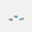 Baguette Stone Helix Hoop Earring, White Emerald Turquoise Sapphire Black Opal, Unisex, Gold, Silver SH294 SH169 SH200 SH393 SH400 SH403