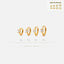 Tiny White CZ Stone Helix Hoop Earring, Unisex, Gold, Silver SHEMISLI SH616, SH617, SH618, SH619
