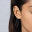 Flower CZ Helix Hoop, Unisex, Gold, Silver SHEMISLI SH103
