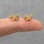 Butterfly CZ Helix Hoop, Unisex, Gold, Silver SHEMISLI SH342 LR