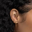 3 Layer Staggered Daith Ring, Hinged Clicker Hoop, 16ga 8 or 10mm, Unisex, Surgical Steel, SHEMISLI SH694 SH695
