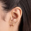Twisted Daith Hoop Ring, 16ga, 6,7,8,9,10, 12mm, Unisex, Surgical Steel SHEMISLI SH571, SH573