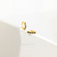 Simple Black CZ Conch Hoop Earring, Huggies, Unisex, Gold, Silver SHEMISLI SH385, SH386, SH387