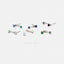 Tiny CZ Front and Back Ear Jacket, White Emerald Turquoise Sapphire Black Opal, Unisex, Gold, Silver SJ001 SJ002 SJ003 SJ023 SJ022 SJ024