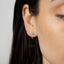 Tiny Opal Stone Jacket Earring White Emerald Turquoise Sapphire Black Opal, Unisex, Gold, Silver SJ016 SJ017 SJ018 SJ019 SJ020 SJ013 NOBKG