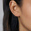 Tiny Opal Stone Jacket Earring White Emerald Turquoise Sapphire Black Opal, Unisex, Gold, Silver SJ016 SJ017 SJ018 SJ019 SJ020 SJ013 NOBKG
