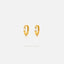 Everyday Marquiose Gem Hoop Huggies Earrings Stack Set, Unisex, Gold, Silver SHEMISLI SH591, SH594