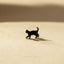 Tiny Walking Black Cat Threadless Flat Back Earring, 20,18,16ga, 5-10mm Unisex, Surgical Steel SHEMISLI SS991