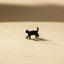 Tiny Walking Black Cat Threadless Flat Back Earring, 20,18,16ga, 5-10mm Unisex, Surgical Steel SHEMISLI SS991