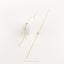 Simple Gem Ear Threader for Two Piercings, Two Lobe Earrings Jewelry, Unisex, Gold, Silver SHEMISLI ST022 NOBKG