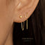 Long Cuboid Ear Threader, Stud Earring, Minimalist Style, A-ST014 NOBKG