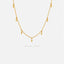 Tiny Diamond Shape Drops Necklace, Unisex, Gold, Silver (14.75"+2.25"=17") SHEMISLI - SN031