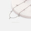 Tiny Teardrops Necklace, Unisex, Gold, Silver (15.5"+2") SHEMISLI - SN030
